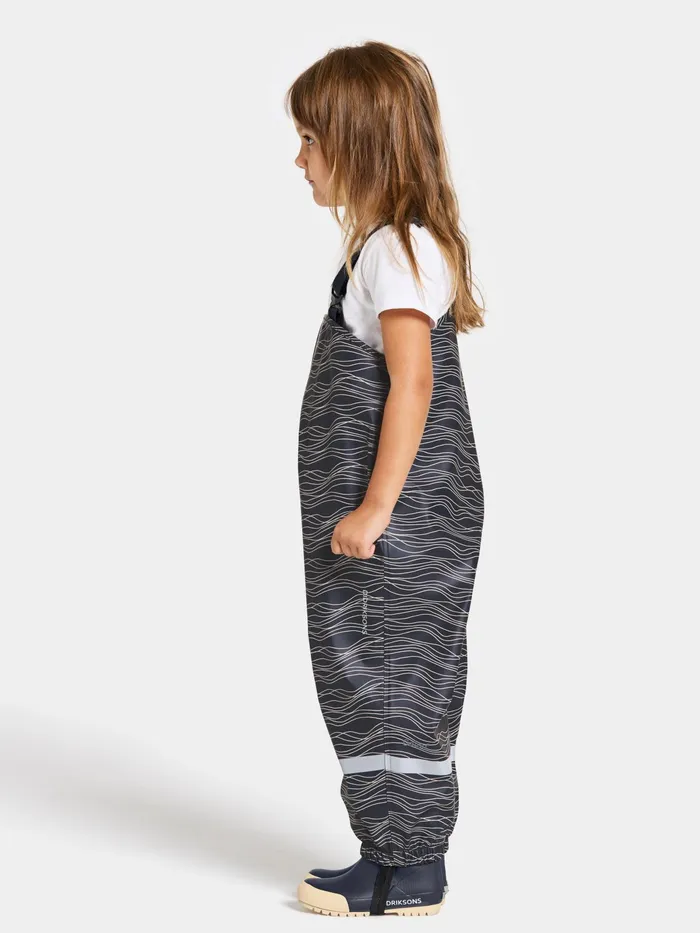 Kids Slaskeman Printed Set Ocean Beach Beige Didriksons Unlined Rain Set