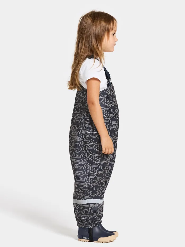 Kids Slaskeman Printed Set Ocean Beach Beige Didriksons Unlined Rain Set