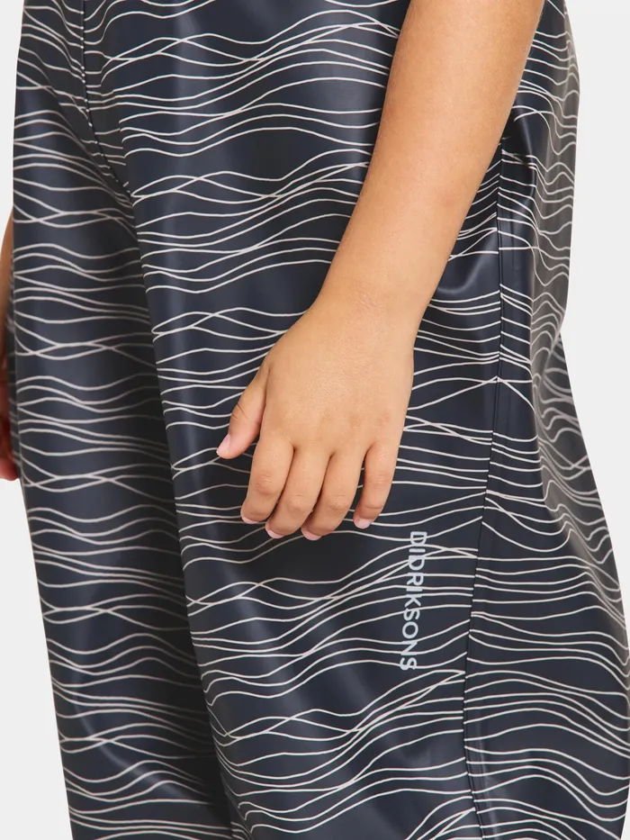 Kids Slaskeman Printed Set Ocean Beach Beige Didriksons Unlined Rain Set
