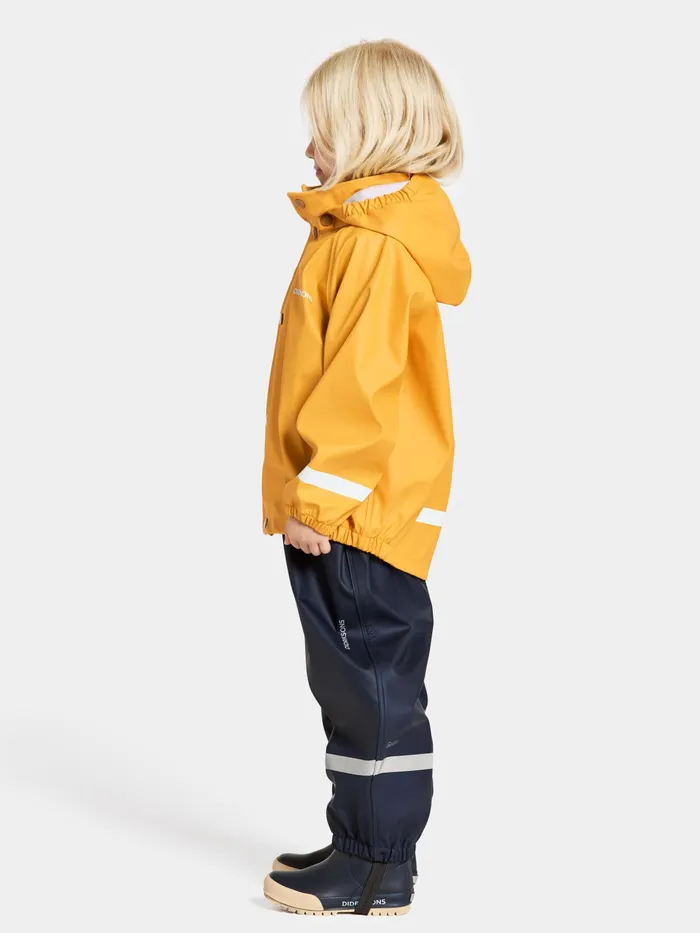 Kids Slaskeman Set Dark Pollen Didriksons Unlined Rain Set