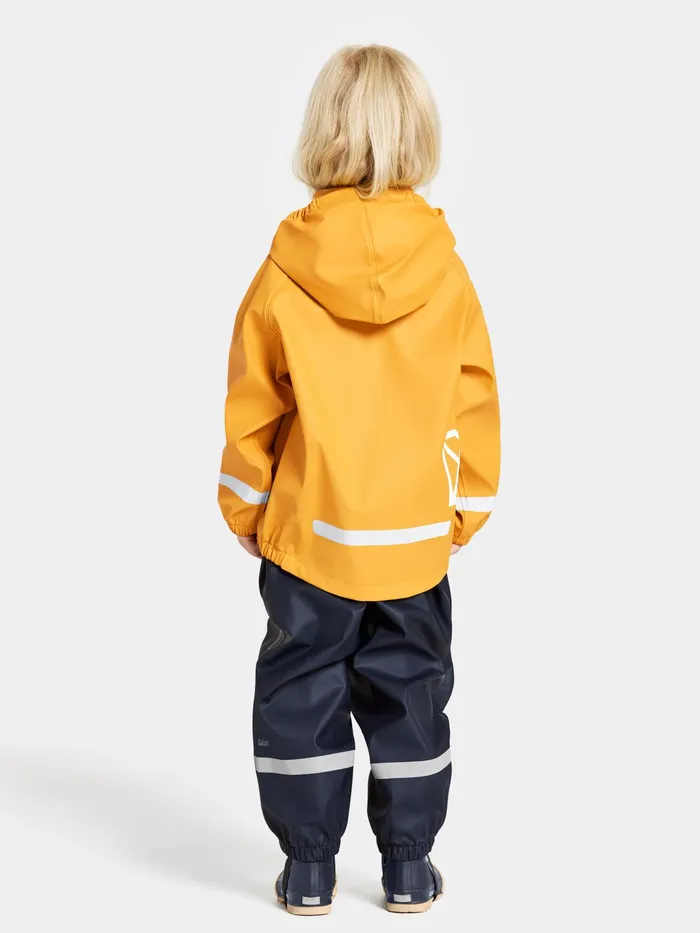 Kids Slaskeman Set Dark Pollen Didriksons Unlined Rain Set