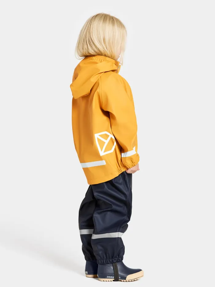 Kids Slaskeman Set Dark Pollen Didriksons Unlined Rain Set