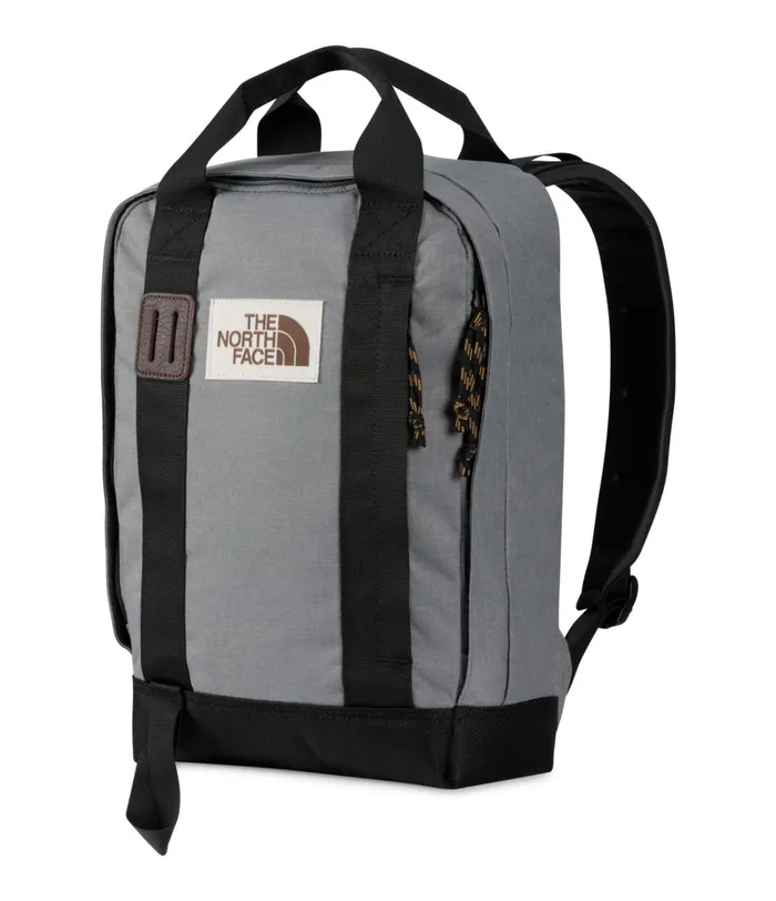 Kids Tote Pack Zinc Grey Dark Heathertnf Black The North Face Backpacks