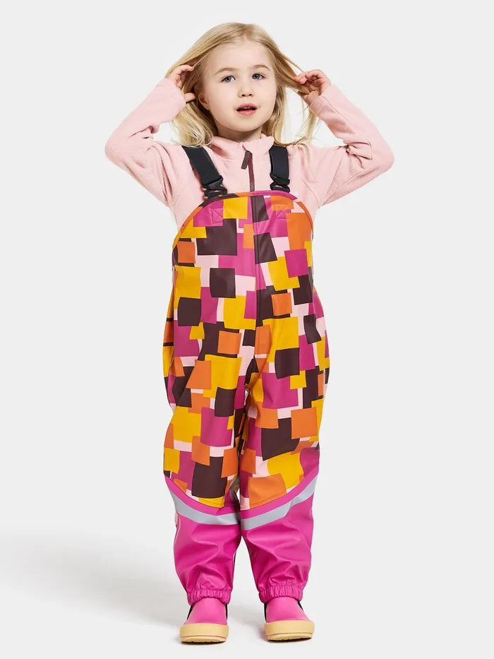 Kids Waterman Printed Set Postit Pink Didriksons Unlined Rain Set