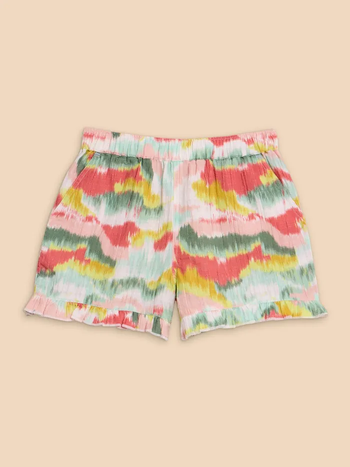 Kids White Stuff Girls039 Clothing Tie Dye Printed Frill Short