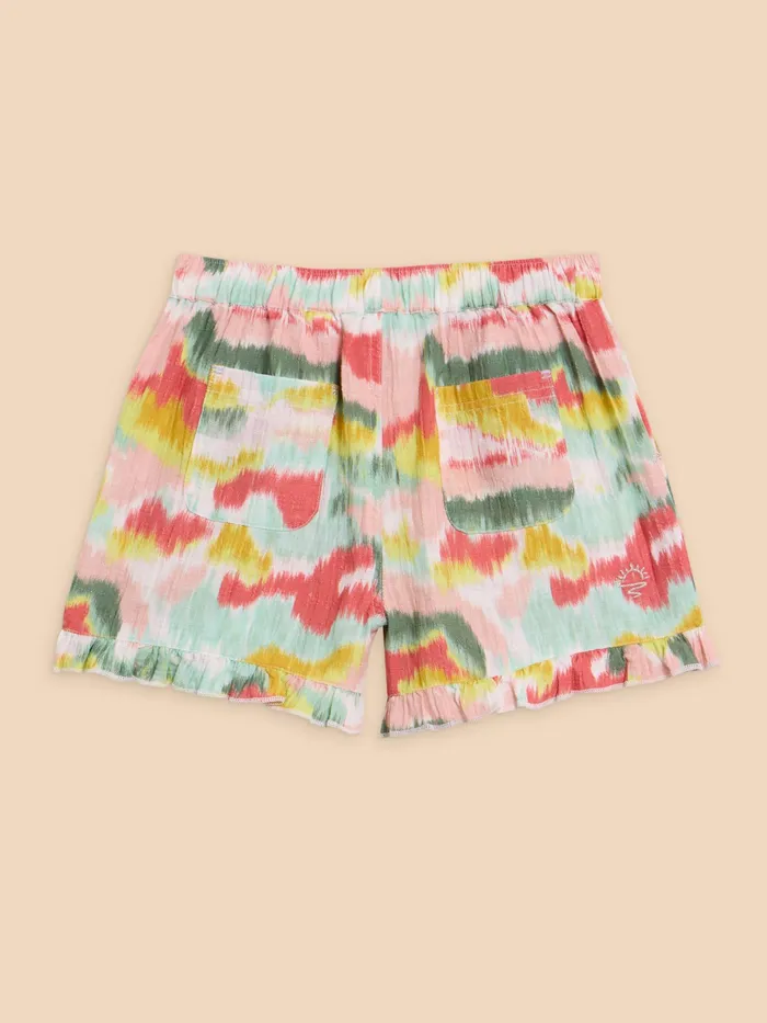 Kids White Stuff Girls039 Clothing Tie Dye Printed Frill Short Kids White Stuff Girls039 Clothing Tie Dye Printed Frill Short