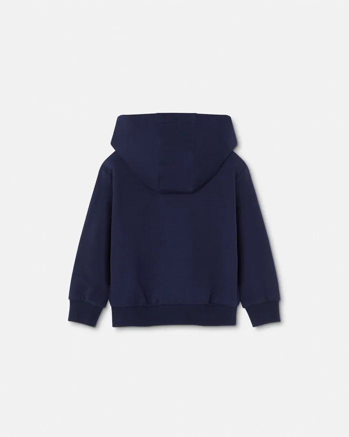 Knitwear and Sweatshirts Kids Versace Embroidered Medusa Baby Hoodie Blue