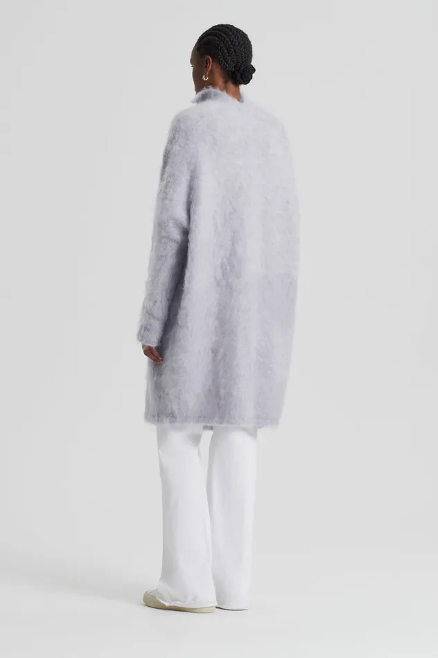 Knitwear Scanlan Theodore Women BRUSHED MOHAIR CARDIGAN 3 PALEGREY
