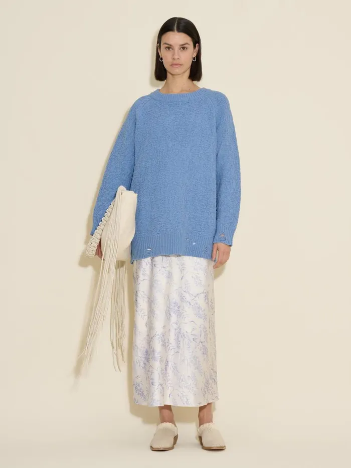 Knitwear Women Holzweiler Bud Knit Sweater Lt Blue