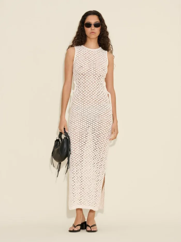 Knitwear Women Holzweiler Cecilia Knit Dress Ecru