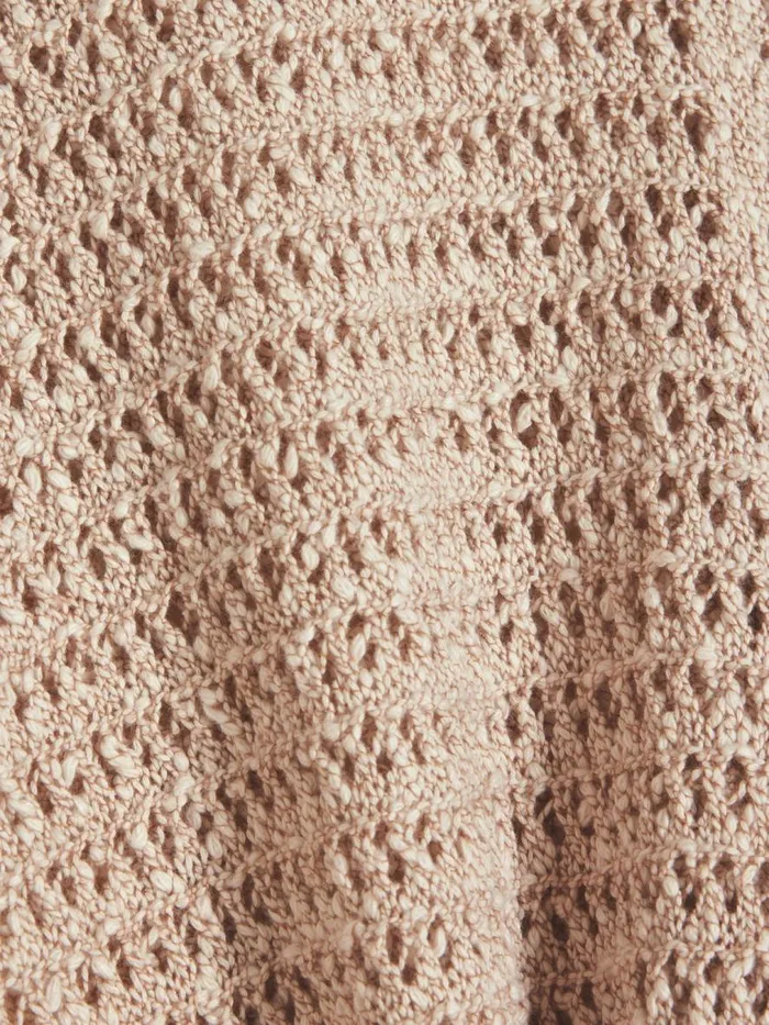 Knitwear Women Holzweiler Cenci Crochet Knit Trousers Sand Mix