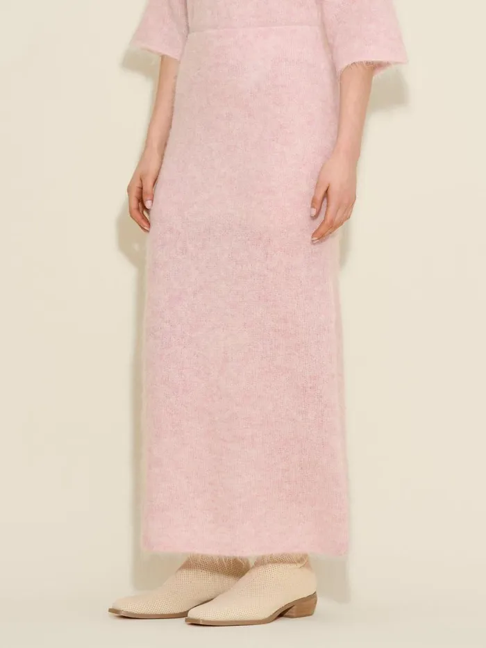 Knitwear Women Holzweiler Fluffy Knit Skirt Pink