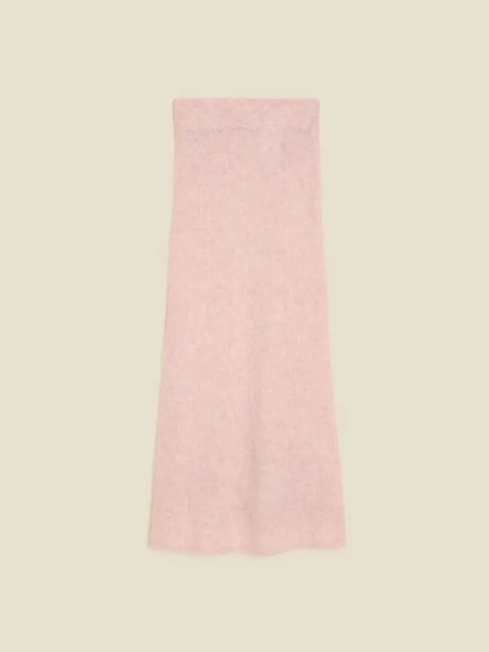 Knitwear Women Holzweiler Fluffy Knit Skirt Pink