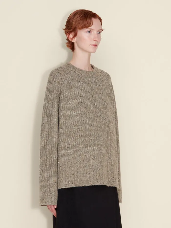 Knitwear Women Holzweiler Fure Multi Knit Sweater Lt Green Mix