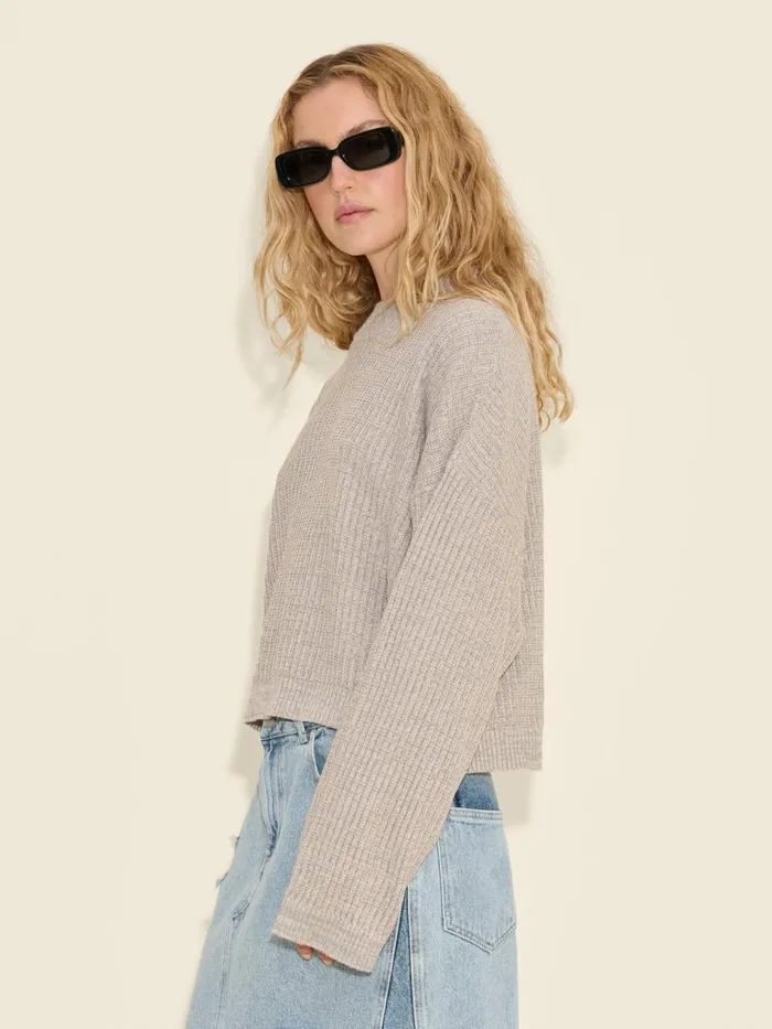 Knitwear Women Holzweiler Line Crew Neck Grey Mix