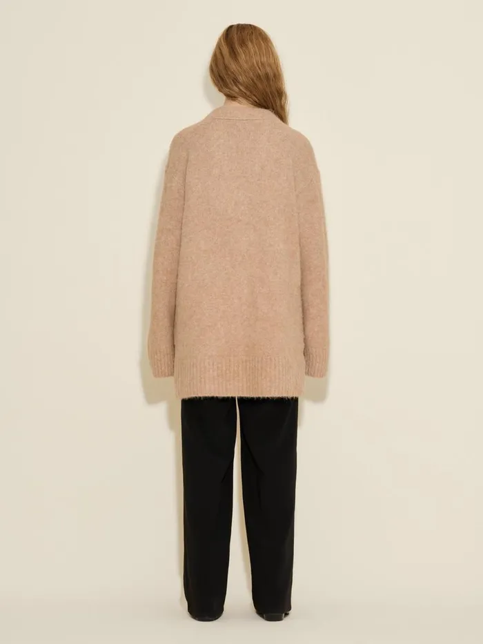 Knitwear Women Holzweiler Passage Fluffy Knit Cardigan Beige