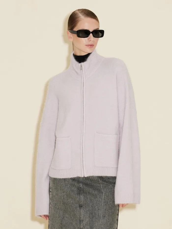 Knitwear Women Holzweiler Tine Fluffy Cardigan Lilac