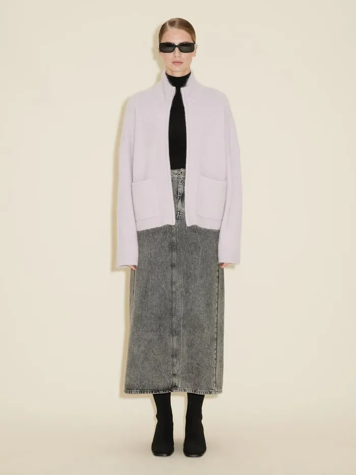 Knitwear Women Holzweiler Tine Fluffy Cardigan Lilac