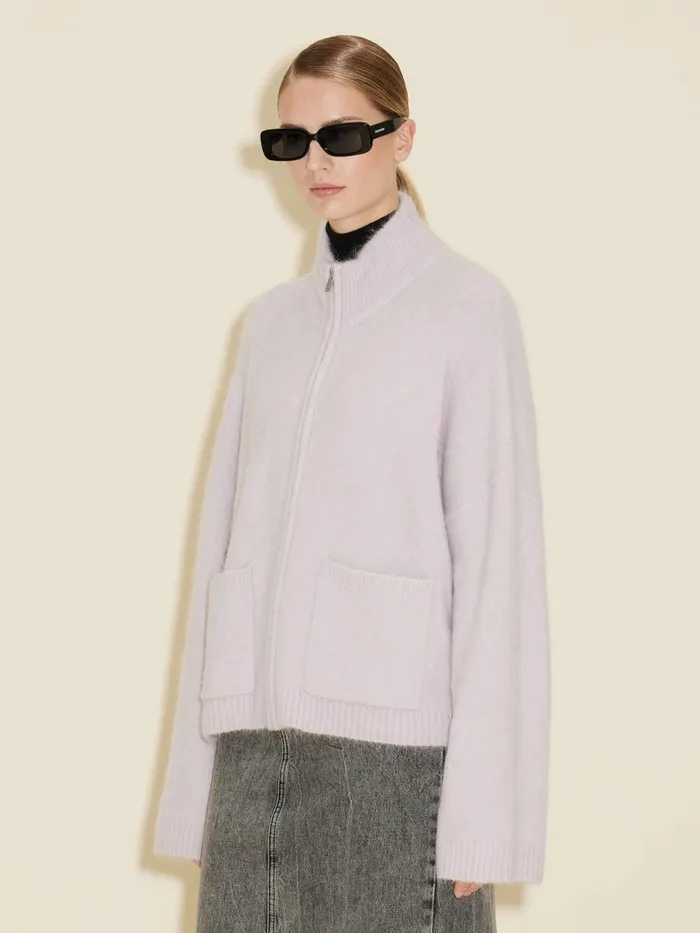 Knitwear Women Holzweiler Tine Fluffy Cardigan Lilac