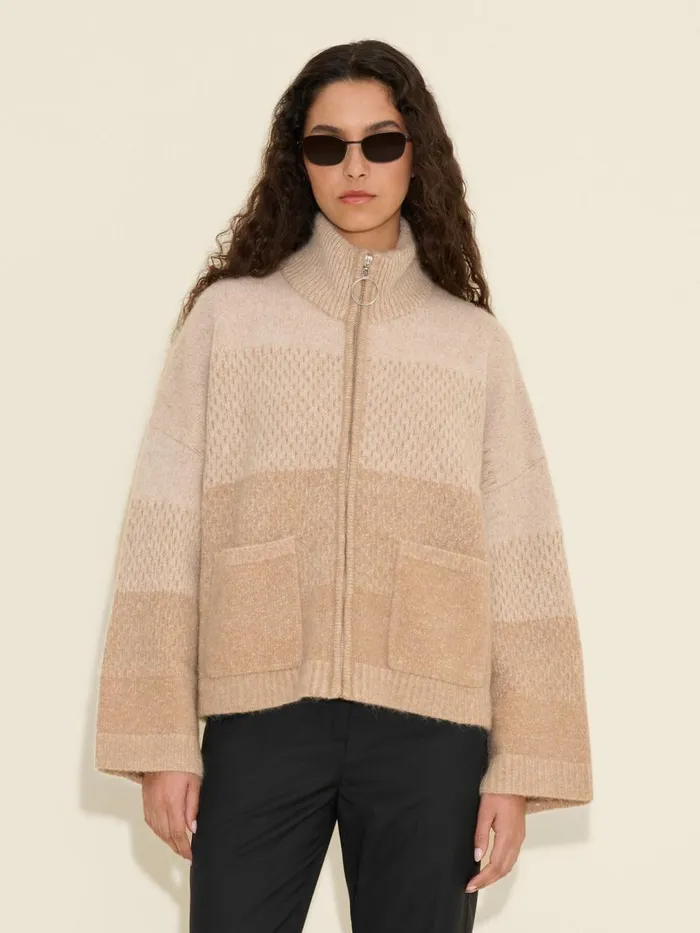 Knitwear Women Holzweiler Tine Regular Fit Cardigan Sand Mix