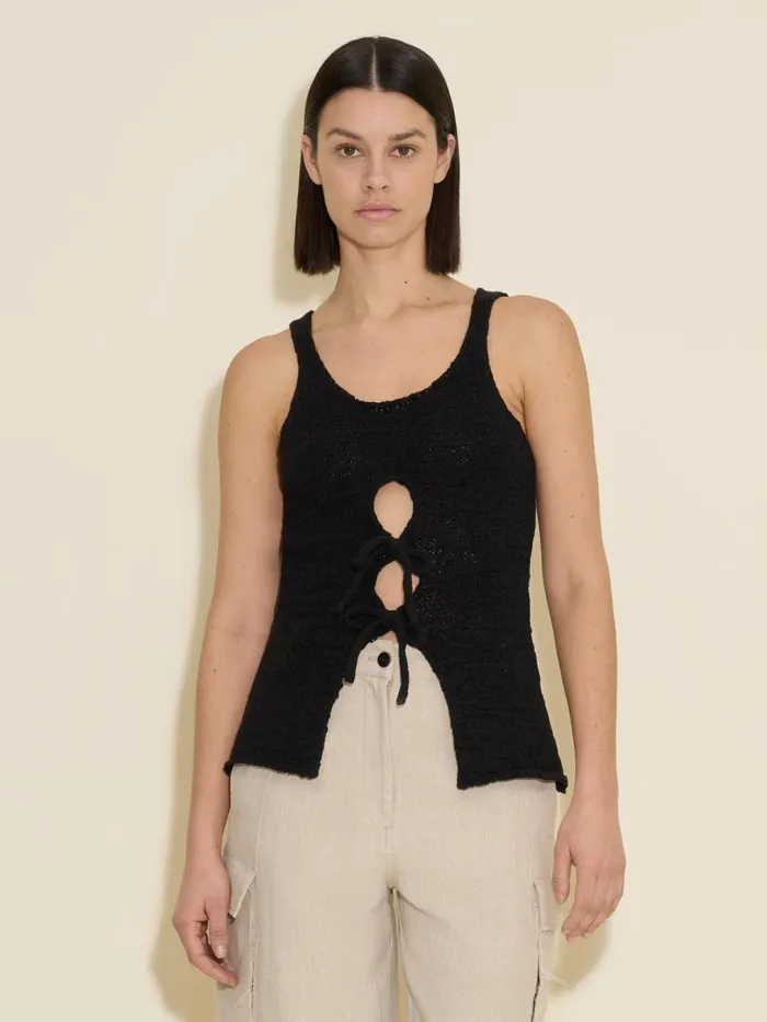 Knitwear Women Holzweiler Wou Tape Yarn Singlet Black