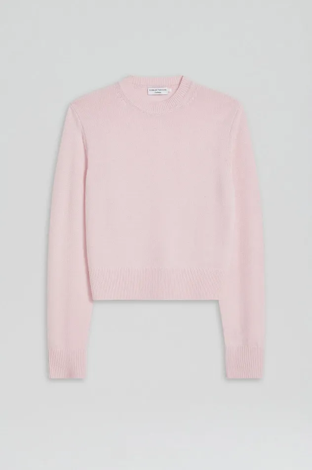 Knitwear Women Scanlan Theodore CASHMERE CREW SWEATER PALEPINK Knitwear Women Scanlan Theodore CASHMERE CREW SWEATER PALEPINK