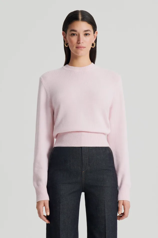 Knitwear Women Scanlan Theodore CASHMERE CREW SWEATER PALEPINK Knitwear Women Scanlan Theodore CASHMERE CREW SWEATER PALEPINK