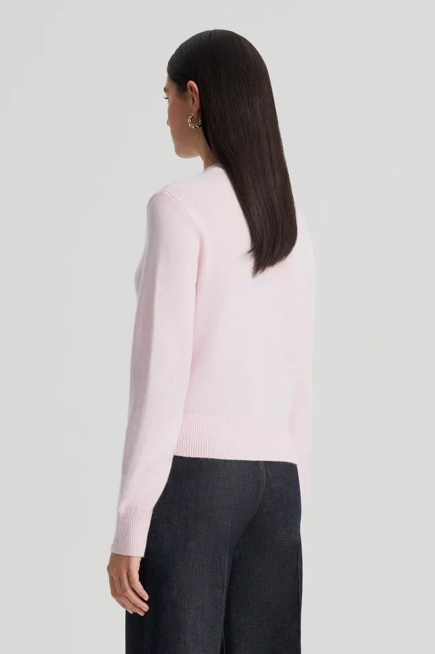 Knitwear Women Scanlan Theodore CASHMERE CREW SWEATER PALEPINK Knitwear Women Scanlan Theodore CASHMERE CREW SWEATER PALEPINK