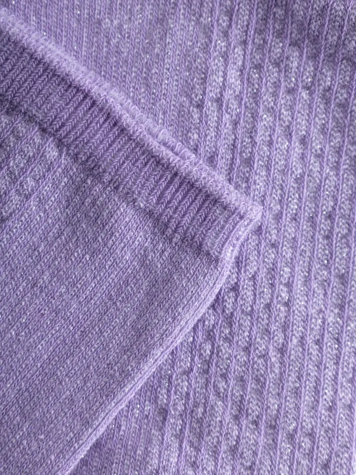 KnowledgeCotton Apparel Accessories 2pack Colorblock Lurex Rib Socks Deep Purple 8211 Women KnowledgeCotton Apparel Accessories 2pack Colorblock Lurex Rib Socks Deep Purple 8211 Women