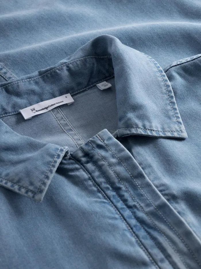 KnowledgeCotton Apparel Dresses And Skirts Ashape Denim Tencel Dress Vintage Indigo 8211 Women
