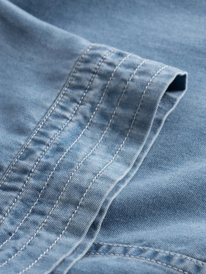 KnowledgeCotton Apparel Dresses And Skirts Ashape Denim Tencel Dress Vintage Indigo 8211 Women