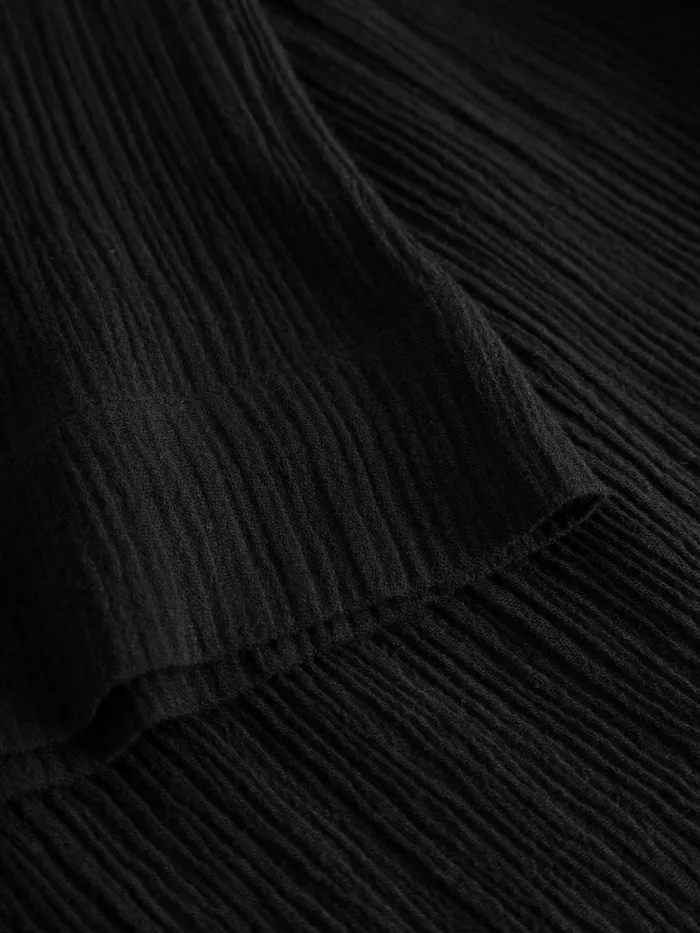 KnowledgeCotton Apparel Dresses And Skirts Cotton Crepe Ashape Dress Black Jet 8211 Women KnowledgeCotton Apparel Dresses And Skirts Cotton Crepe Ashape Dress Black Jet 8211 Women