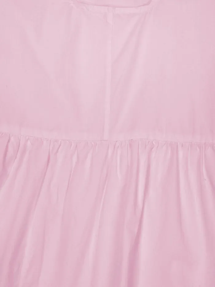 KnowledgeCotton Apparel Dresses And Skirts Puff Sleeve Poplin Dress Parfait Pink 8211 Women KnowledgeCotton Apparel Dresses And Skirts Puff Sleeve Poplin Dress Parfait Pink 8211 Women