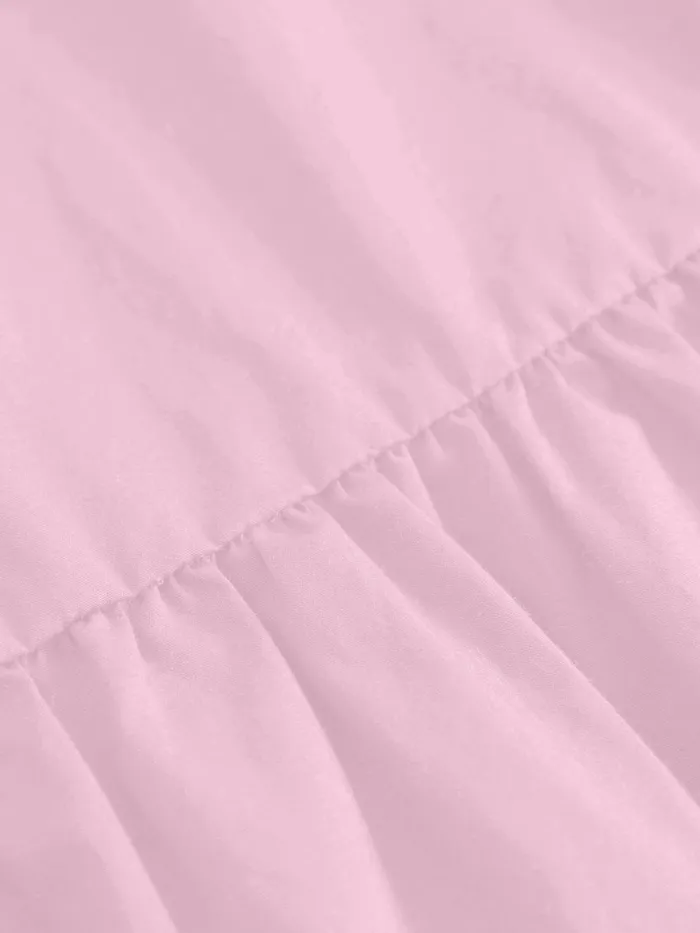 KnowledgeCotton Apparel Dresses And Skirts Puff Sleeve Poplin Dress Parfait Pink 8211 Women KnowledgeCotton Apparel Dresses And Skirts Puff Sleeve Poplin Dress Parfait Pink 8211 Women