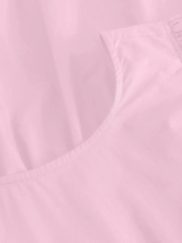 KnowledgeCotton Apparel Dresses And Skirts Puff Sleeve Poplin Dress Parfait Pink 8211 Women KnowledgeCotton Apparel Dresses And Skirts Puff Sleeve Poplin Dress Parfait Pink 8211 Women