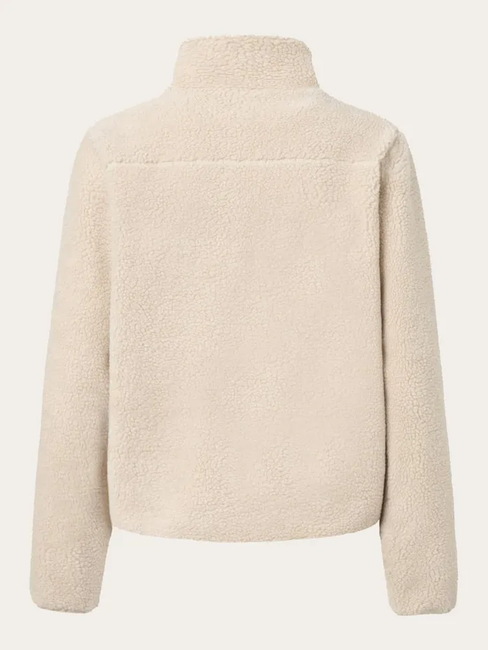 KnowledgeCotton Apparel Fleeces And Jackets Teddy High Neck Zip Jacket Item Colour 8211 Women KnowledgeCotton Apparel Fleeces And Jackets Teddy High Neck Zip Jacket Item Colour 8211 Women