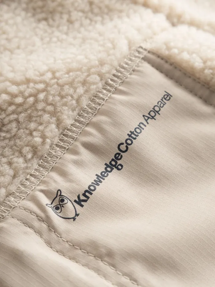 KnowledgeCotton Apparel Fleeces And Jackets Teddy High Neck Zip Jacket Item Colour 8211 Women KnowledgeCotton Apparel Fleeces And Jackets Teddy High Neck Zip Jacket Item Colour 8211 Women