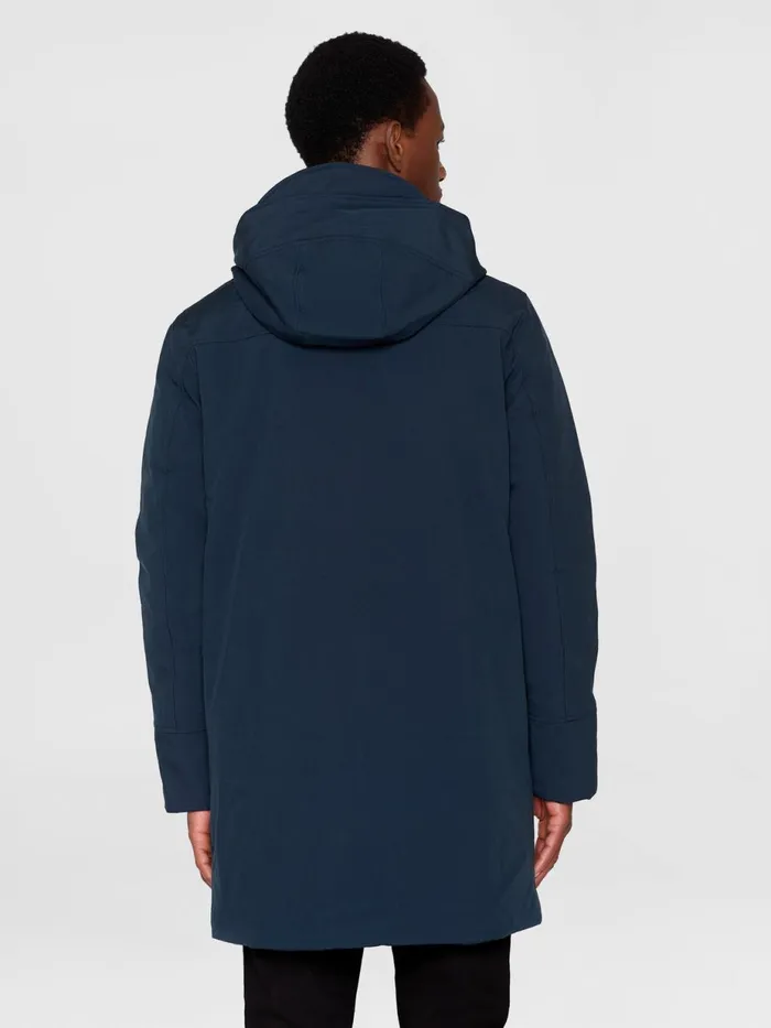 KnowledgeCotton Apparel Jackets And Vests Long Soft Shell Jacket CLIMATE SHELL Total Eclipse 8211 Men KnowledgeCotton Apparel Jackets And Vests Long Soft Shell Jacket CLIMATE SHELL Total Eclipse 8211 Men