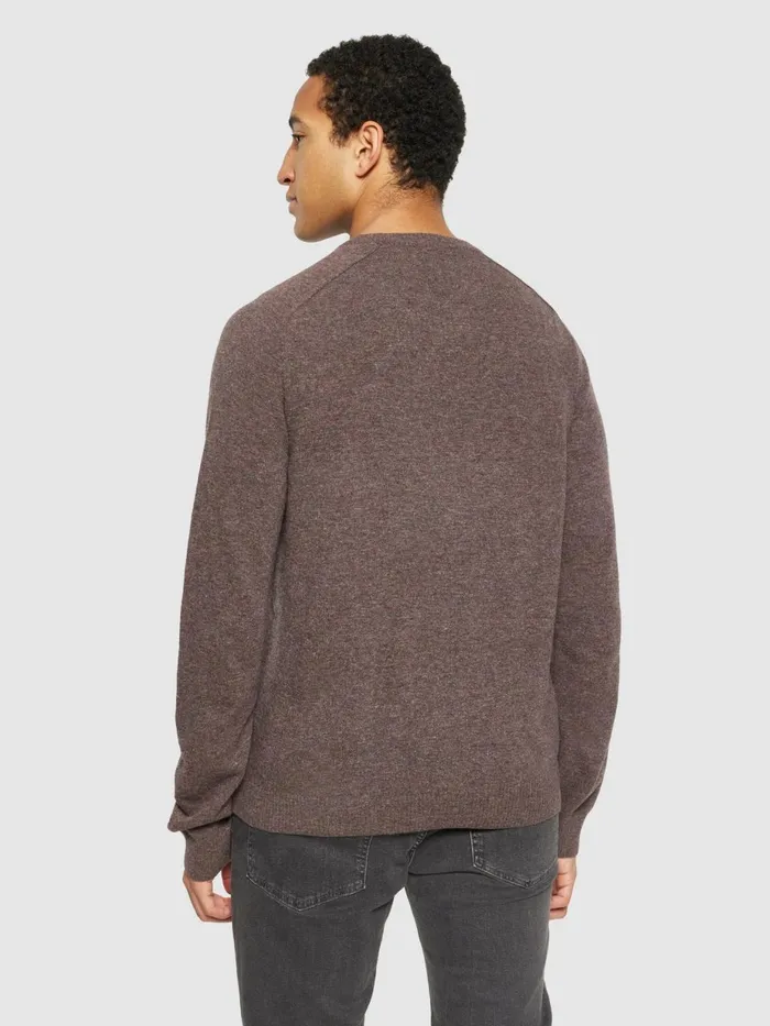 KnowledgeCotton Apparel Knits Basic Oneck Knit Demitasse brown 8211 Men KnowledgeCotton Apparel Knits Basic Oneck Knit Demitasse brown 8211 Men