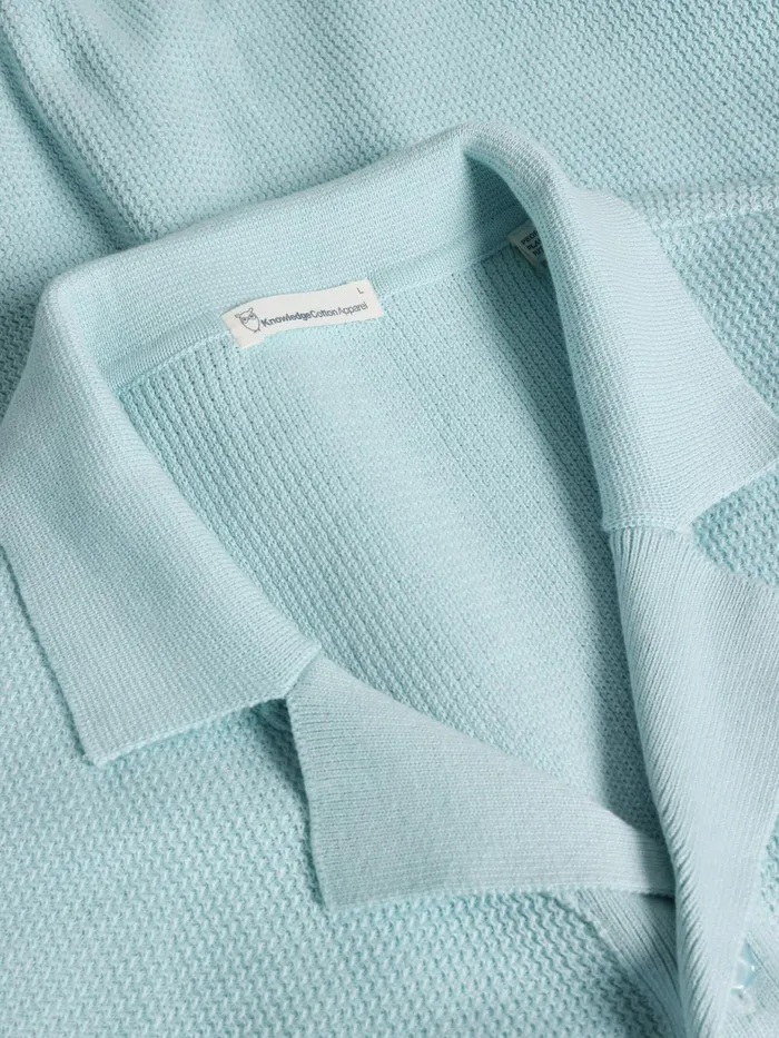 KnowledgeCotton Apparel Knits Boxy Short Sleeve Structured Knitted Shirt Regenerative Organic Certified 8211 Men KnowledgeCotton Apparel Knits Boxy Short Sleeve Structured Knitted Shirt Regenerative Organic Certified 8211 Men