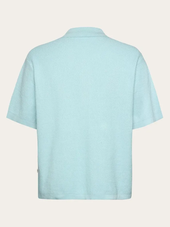 KnowledgeCotton Apparel Knits Boxy Short Sleeve Structured Knitted Shirt Regenerative Organic Certified 8211 Men KnowledgeCotton Apparel Knits Boxy Short Sleeve Structured Knitted Shirt Regenerative Organic Certified 8211 Men
