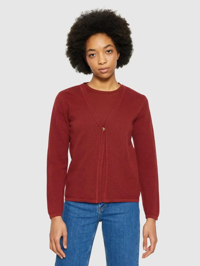 KnowledgeCotton Apparel Knits Cotton Micro Bubble Cardigan Regenerative Organic Certified 8211 Women KnowledgeCotton Apparel Knits Cotton Micro Bubble Cardigan Regenerative Organic Certified 8211 Women