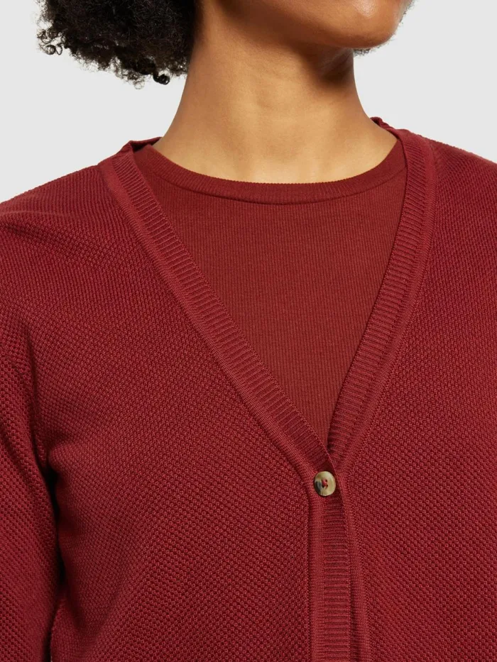 KnowledgeCotton Apparel Knits Cotton Micro Bubble Cardigan Regenerative Organic Certified 8211 Women KnowledgeCotton Apparel Knits Cotton Micro Bubble Cardigan Regenerative Organic Certified 8211 Women