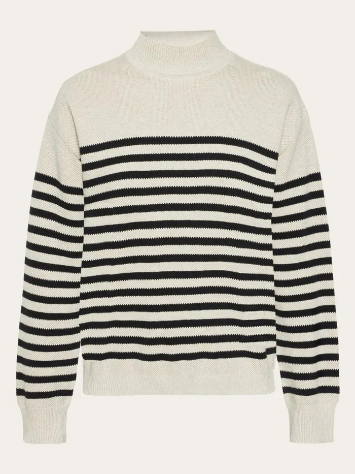 KnowledgeCotton Apparel Knits Cotton Micro Bubble Stripe Crew Neck Regenerative Organic Certified 8211 Women KnowledgeCotton Apparel Knits Cotton Micro Bubble Stripe Crew Neck Regenerative Organic Certified 8211 Women