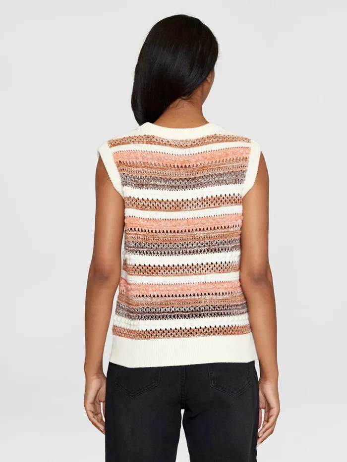 KnowledgeCotton Apparel Knits Crew Neck Organic Cotton Vest Gotsvegan 8211 Women