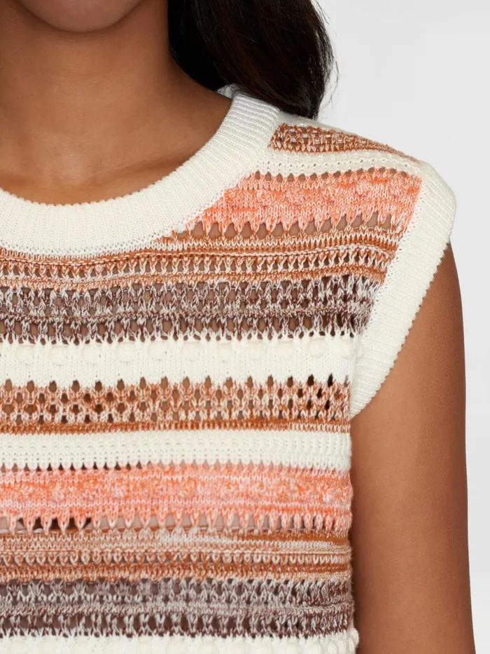 KnowledgeCotton Apparel Knits Crew Neck Organic Cotton Vest Gotsvegan 8211 Women