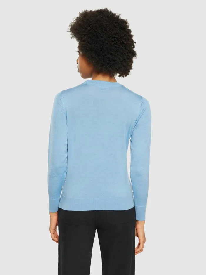 KnowledgeCotton Apparel Knits Merino Wool Crew Neck RWS Glacier Lake 8211 Women