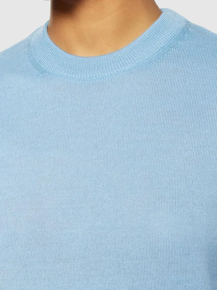 KnowledgeCotton Apparel Knits Merino Wool Crew Neck RWS Glacier Lake 8211 Women