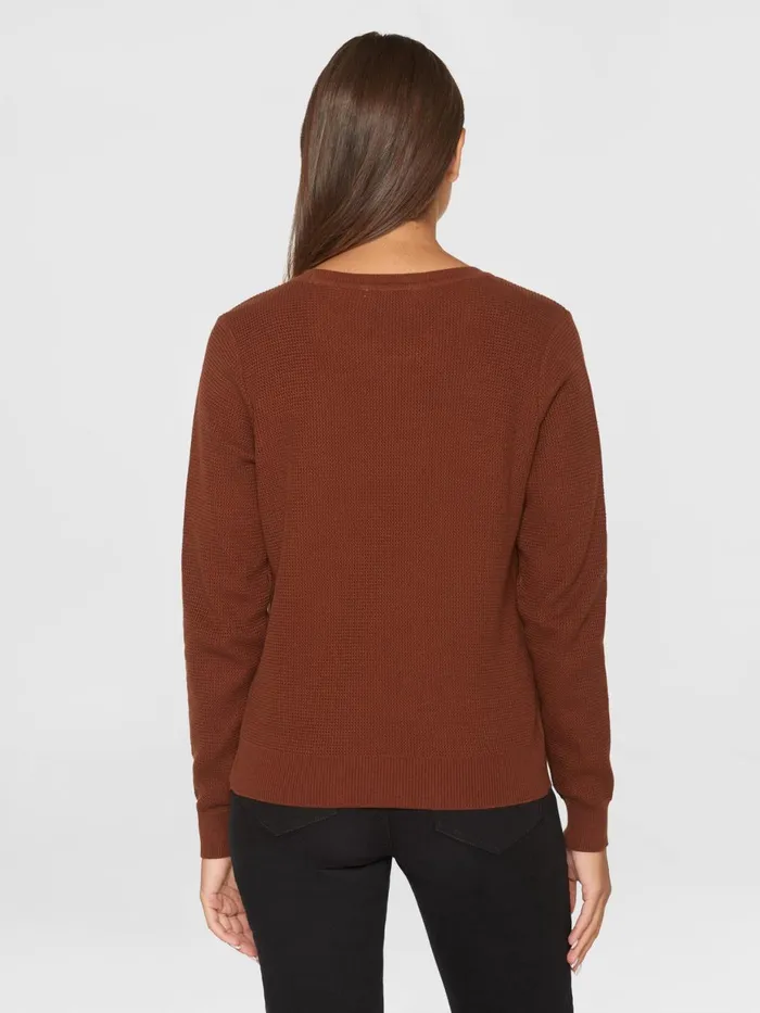 KnowledgeCotton Apparel Knits Regular Cotton Racking Stich Crew Neck Knit W Slit Gotsvegan 8211 Women KnowledgeCotton Apparel Knits Regular Cotton Racking Stich Crew Neck Knit W Slit Gotsvegan 8211 Women