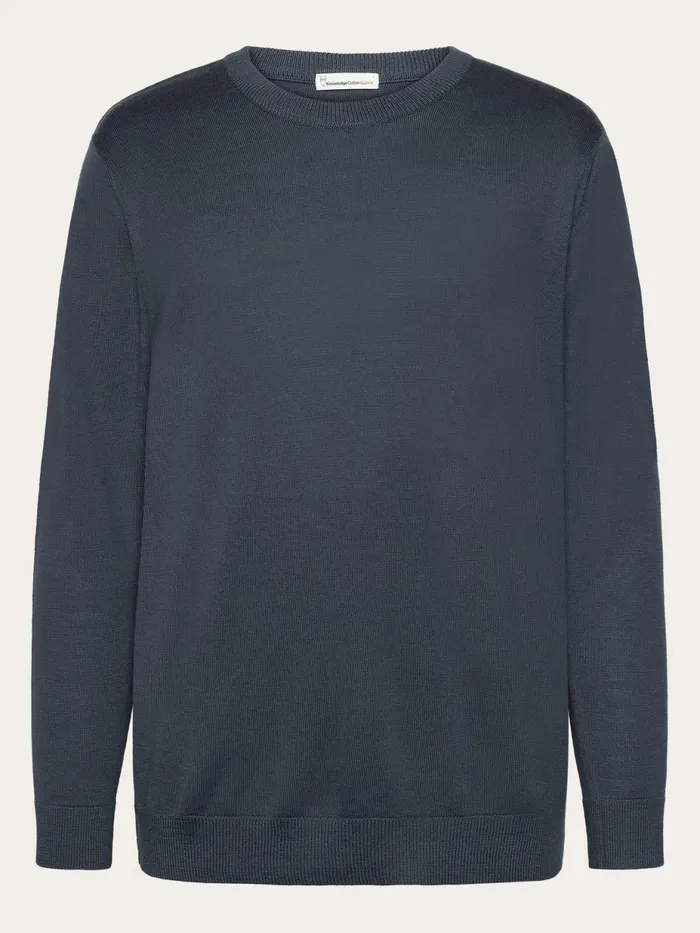 KnowledgeCotton Apparel Knits Regular Merino Knit Crew Neck Rws 8211 Men